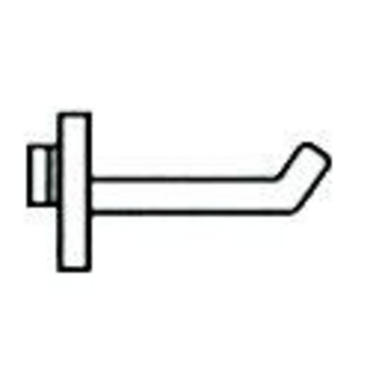 OUTIFRANCE Crochet pour panneau mural (nylon - droit 30 mm)