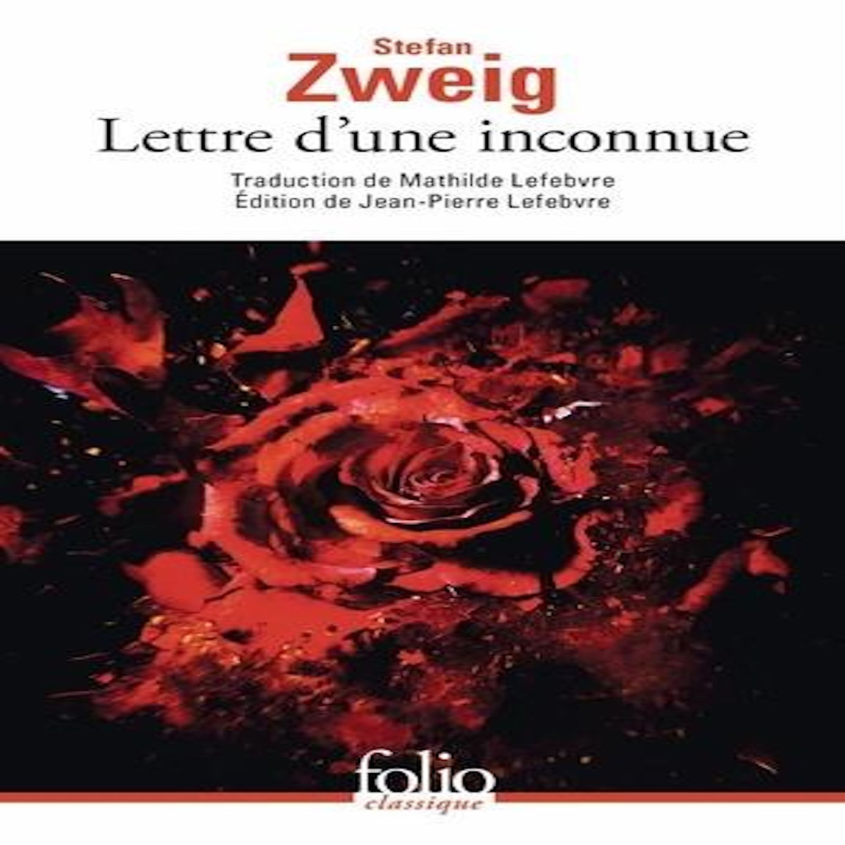 LETTRE D'UNE INCONNUE, Zweig Stefan