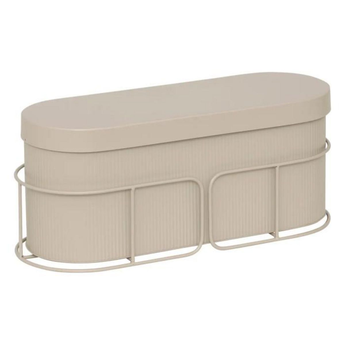 ATMOSPHERA Jardinière en Métal  Aze  47cm Beige Lin