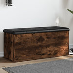 VIDAXL Banc de rangement chene fume 102x42x45 cm bois d'ingenierie