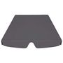 Voir la diapositive 4 : VIDAXL Toit rechange balançoire anthracite 150/130x105/70 cm