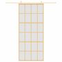 Voir la diapositive 3 : VIDAXL Porte coulissante dore 90x205 cm verre ESG depoli et aluminium