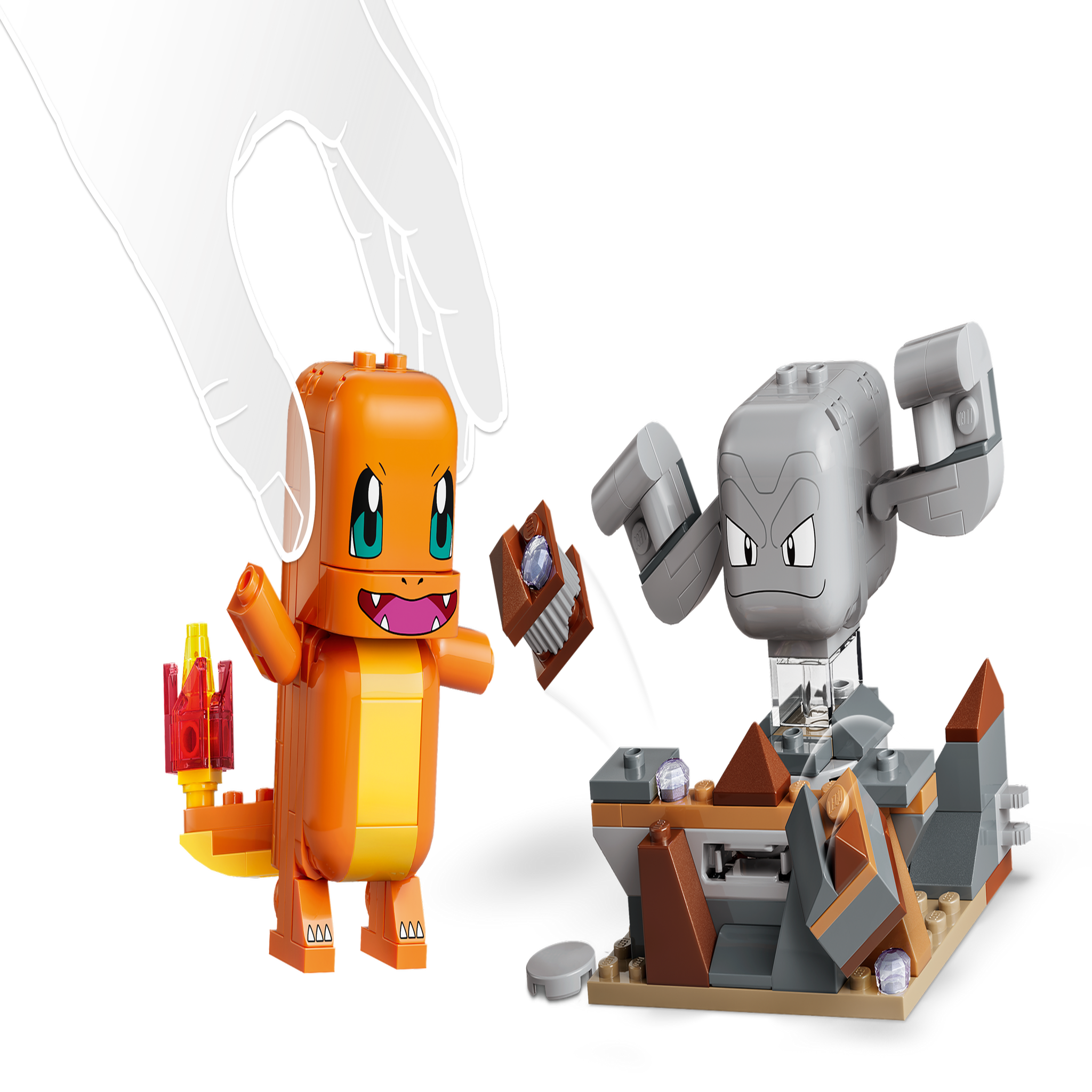 Voir la diapositive 4 : LEGO Lego pokémon 72157 salamèche et racaillou combat dans la grotte 198 pièces dès 6 ans