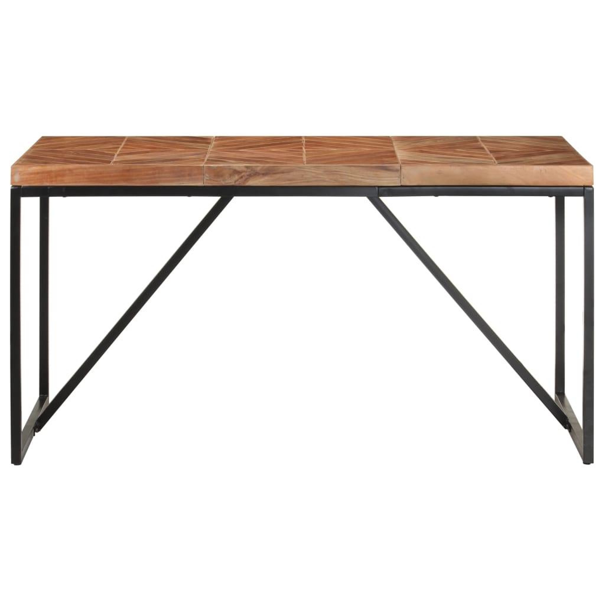 Voir la diapositive 2 : VIDAXL Table a dîner 140x70x76 cm Bois massif d'acacia et de manguier