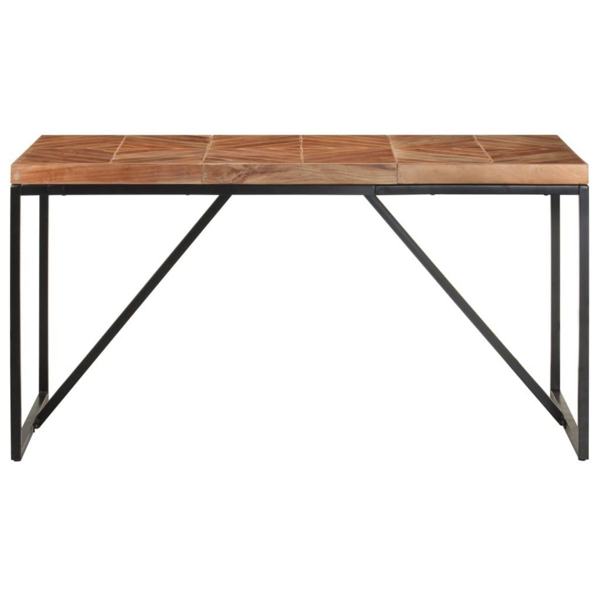 VIDAXL Table a dîner 140x70x76 cm Bois massif d'acacia et de manguier