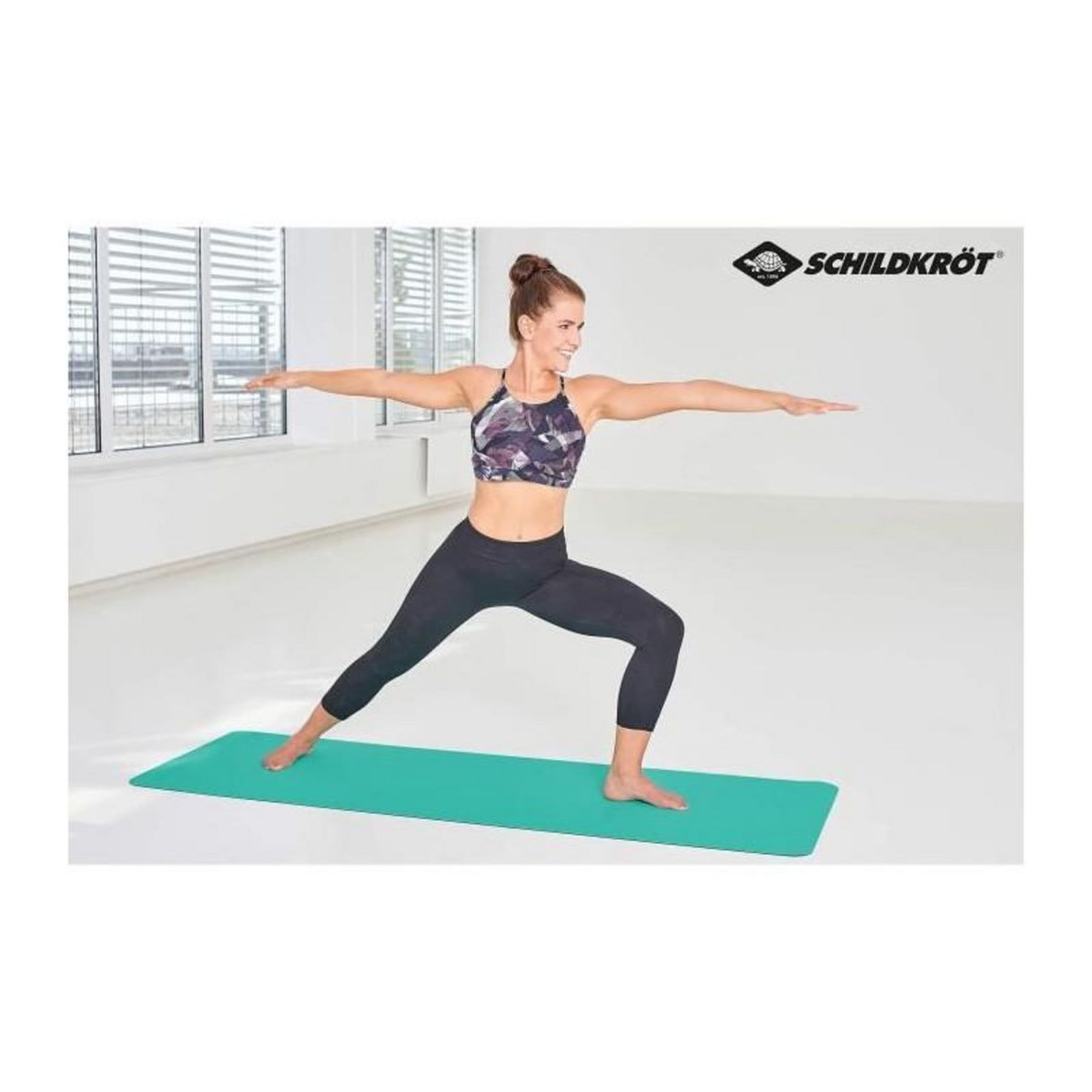 SCHILDKROT Schildkröt Fitness tapis de yoga avec sac 180 x 61 cm vert caoutchouc