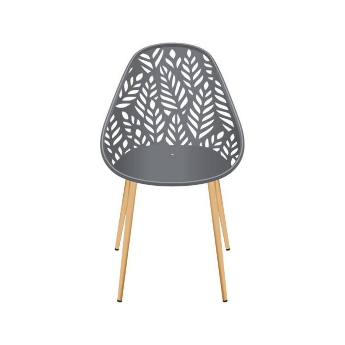 Paris Prix Lot de 4 Chaises de Jardin  Lucena  83cm Gris