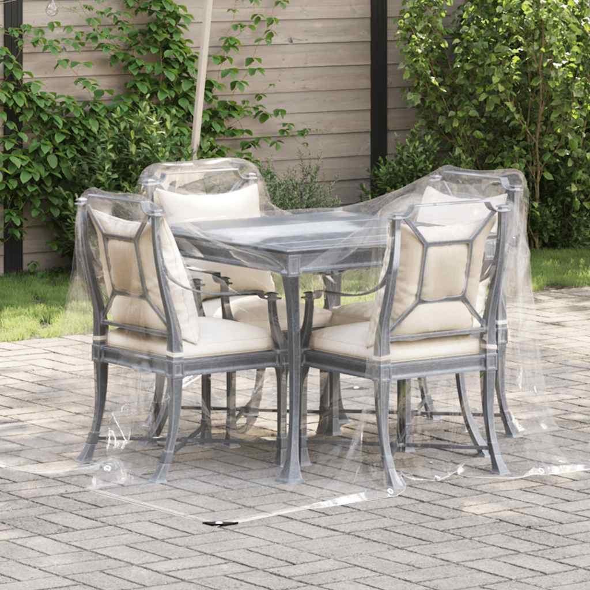 VIDAXL Bache transparente avec œillets 2x3 m PVC