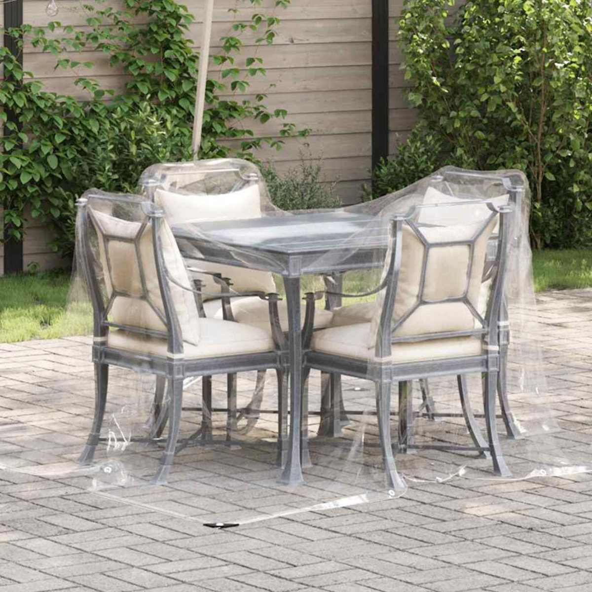 VIDAXL Bache transparente avec œillets 2x3 m PVC