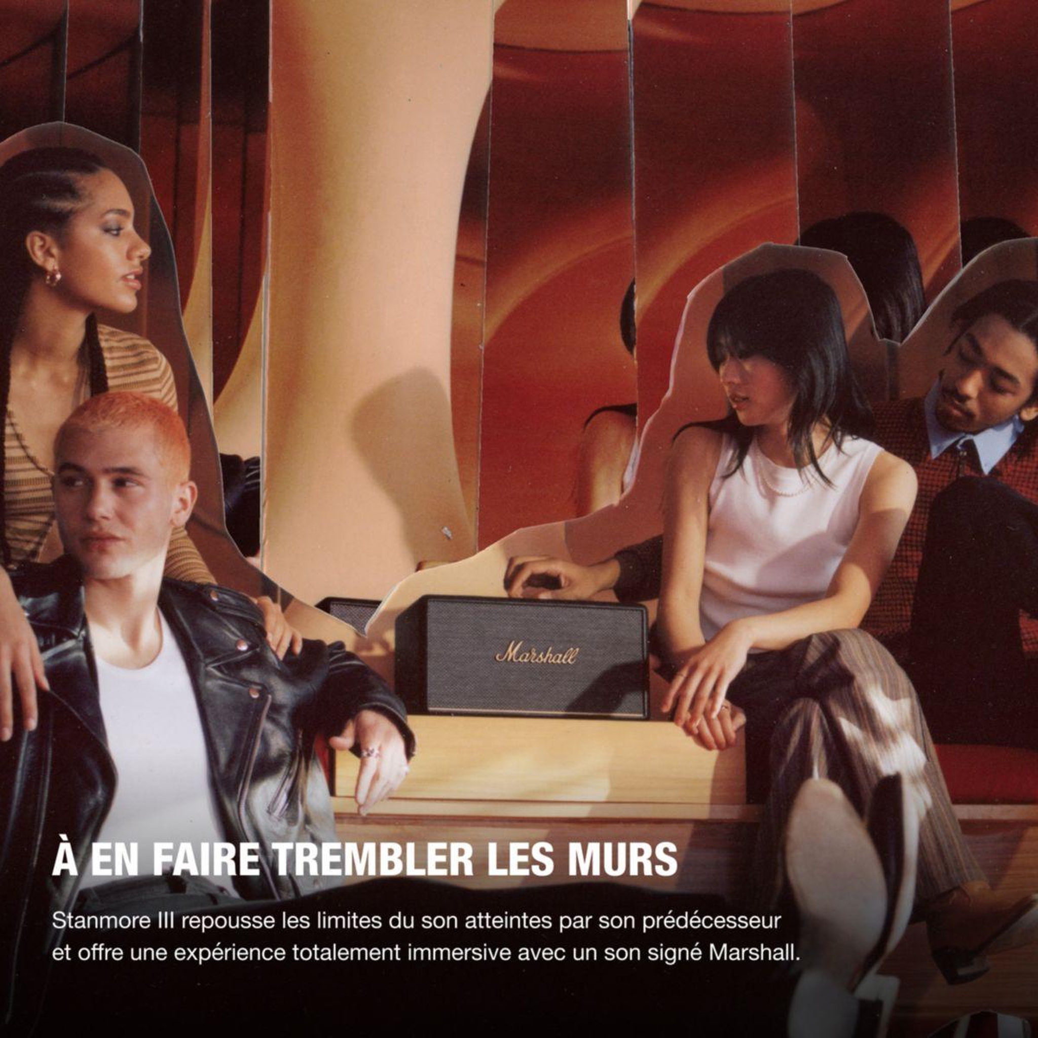Voir la diapositive 2 : MARSHALL Enceinte résidentielle stanmore iii noir
