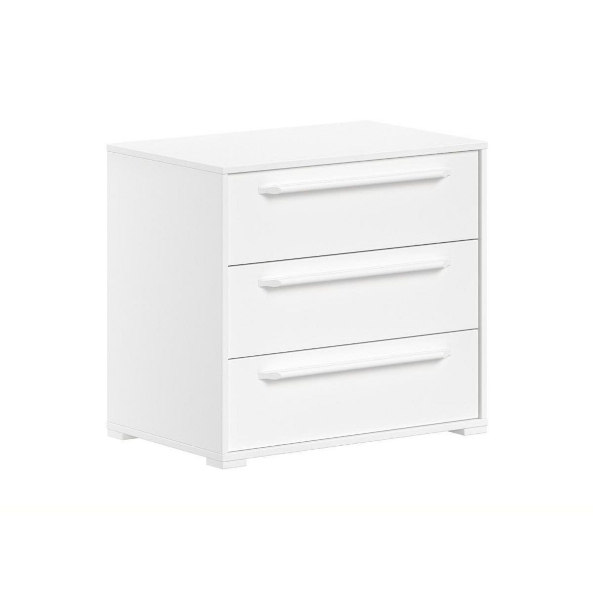 Vipack Commode 3 tiroirs sam blanc