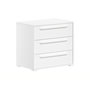 Voir la diapositive 1 : Vipack Commode 3 tiroirs sam blanc