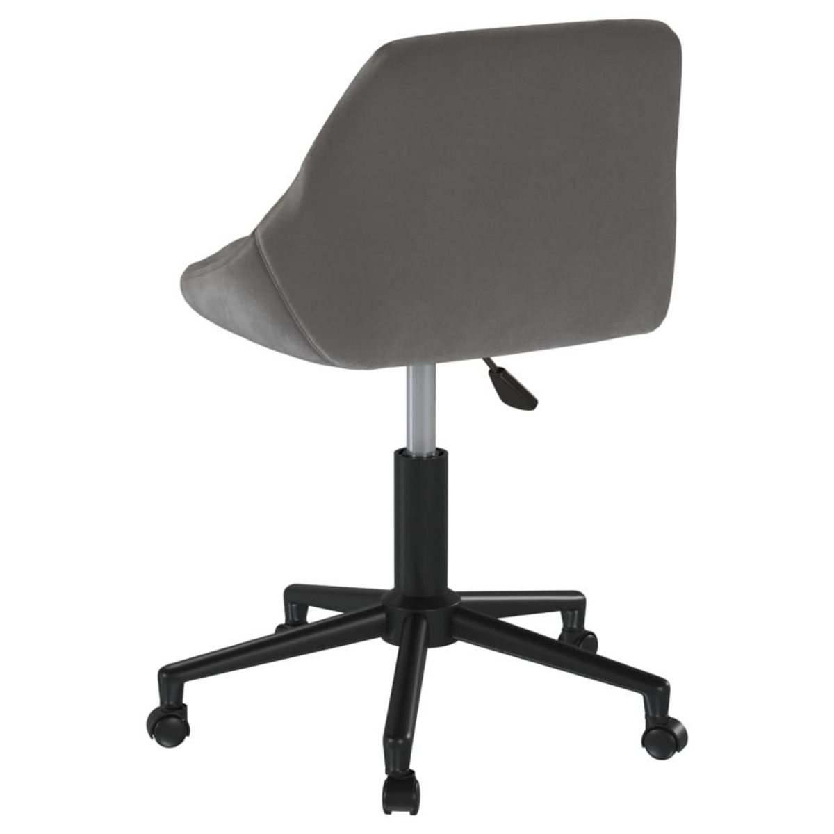 VIDAXL Chaise pivotante de bureau Gris fonce Velours