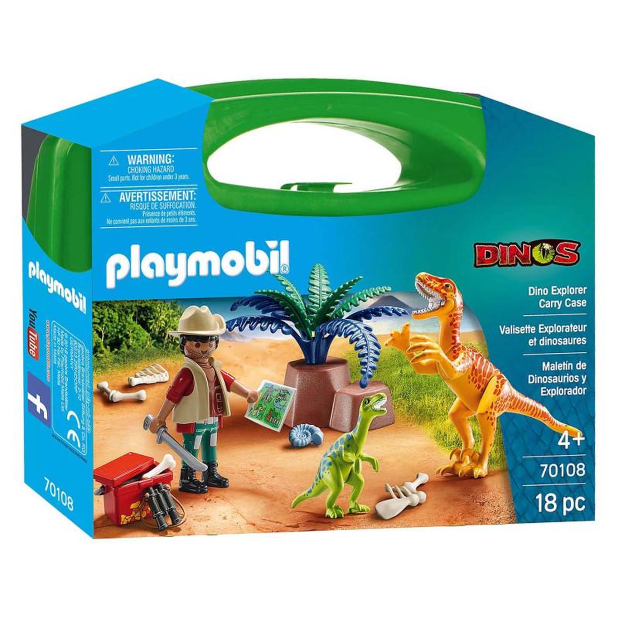 PLAYMOBIL Playmobil Dinos Suitcase Dino Explorer - 70108 70108