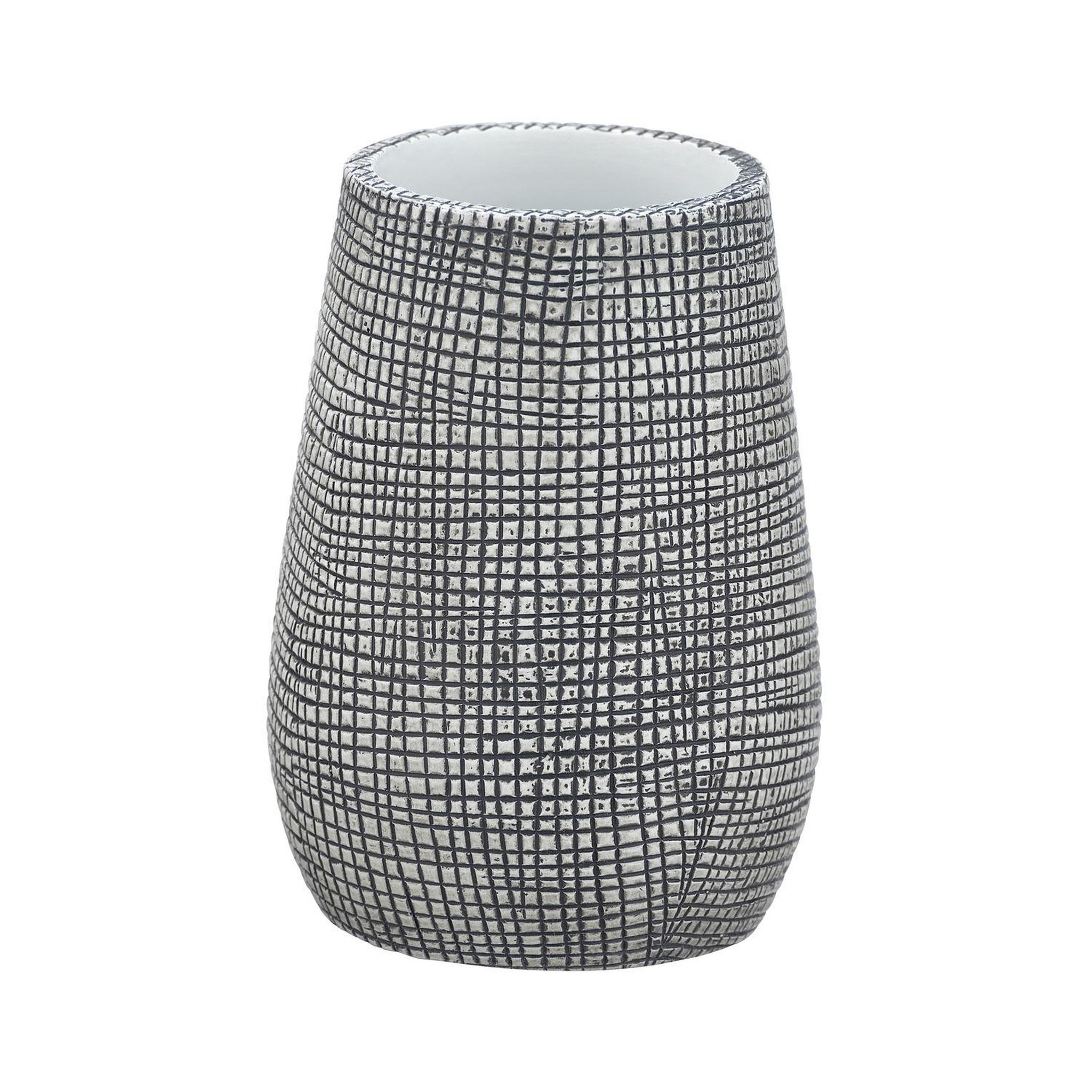 Wenko Gobelet de salle de bain design nature gilba - gris