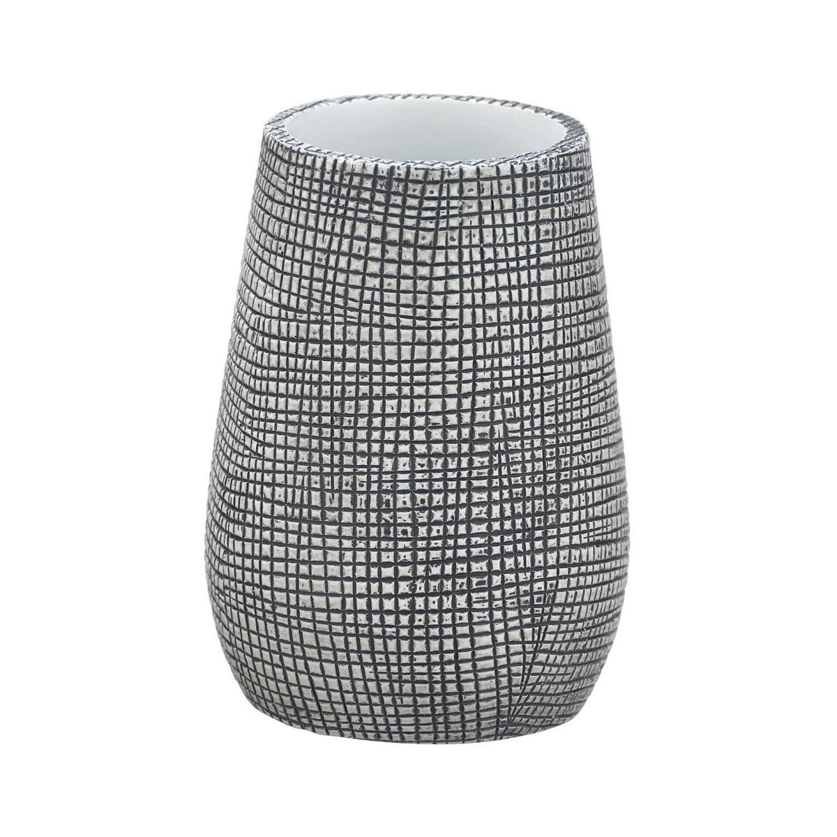 Wenko Gobelet de salle de bain design nature Gilba - Gris