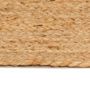 Voir la diapositive 3 : VIDAXL Tapis Jute tresse 210 cm Rond