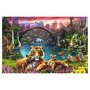 Voir la diapositive 2 : RAVENSBURGER Puzzle 3000 pièces Tigres au lagon