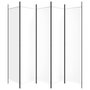 Voir la diapositive 4 : VIDAXL Cloison de separation 5 panneaux Blanc 250x200 cm Tissu