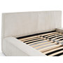 Voir la diapositive 2 : BEST MOBILIER Topaze - lit coffre - 180x200 cm - sommier inclus - velours côtelé