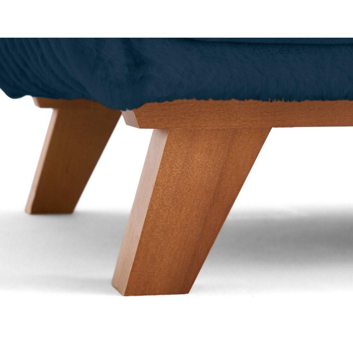 BEST MOBILIER Cristal - bout de lit - en fausse fourrure côtelée