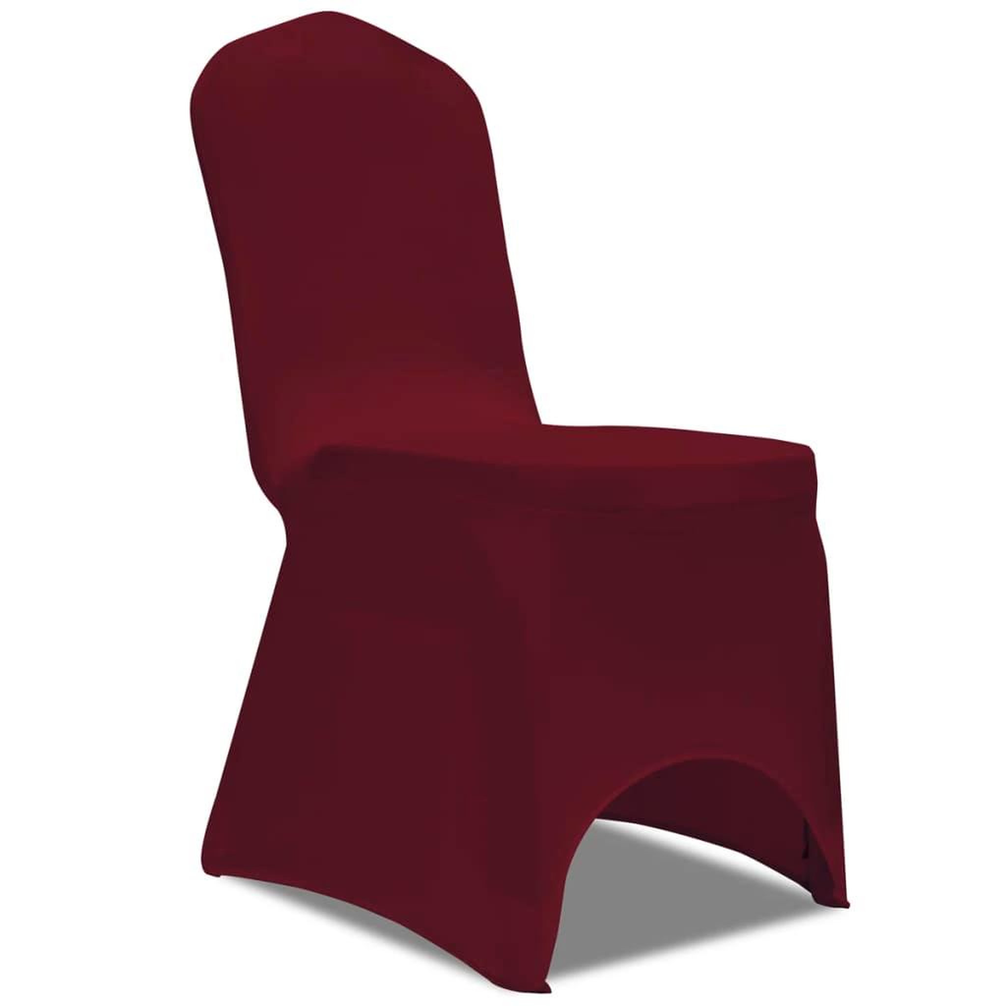 Voir la diapositive 2 : VIDAXL Housse bordeaux extensible pour chaise 6 pieces