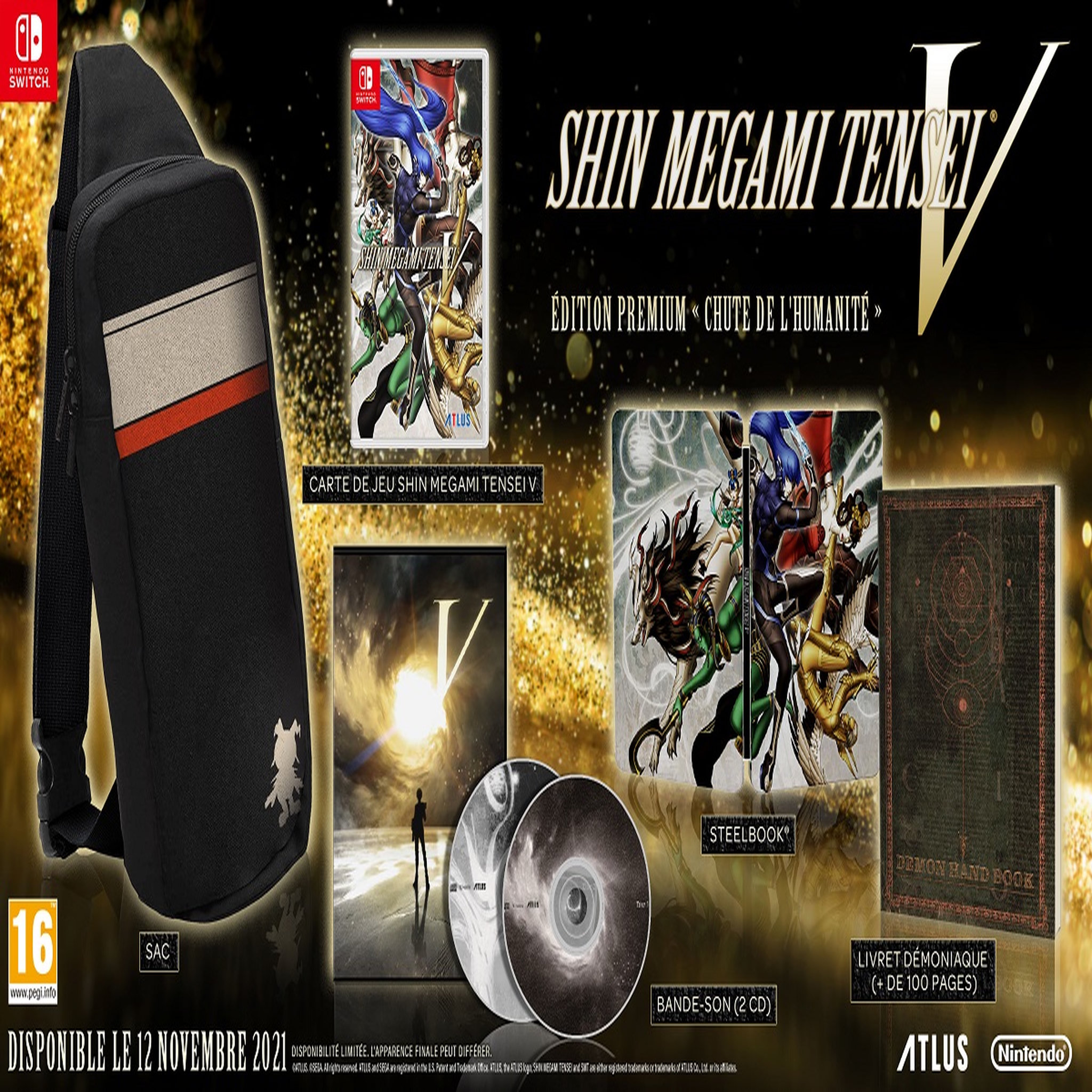 Voir la diapositive 2 : NINTENDO Shin Megami Tensei V Edition Premium Chute de l'Humanité Nintendo Switch