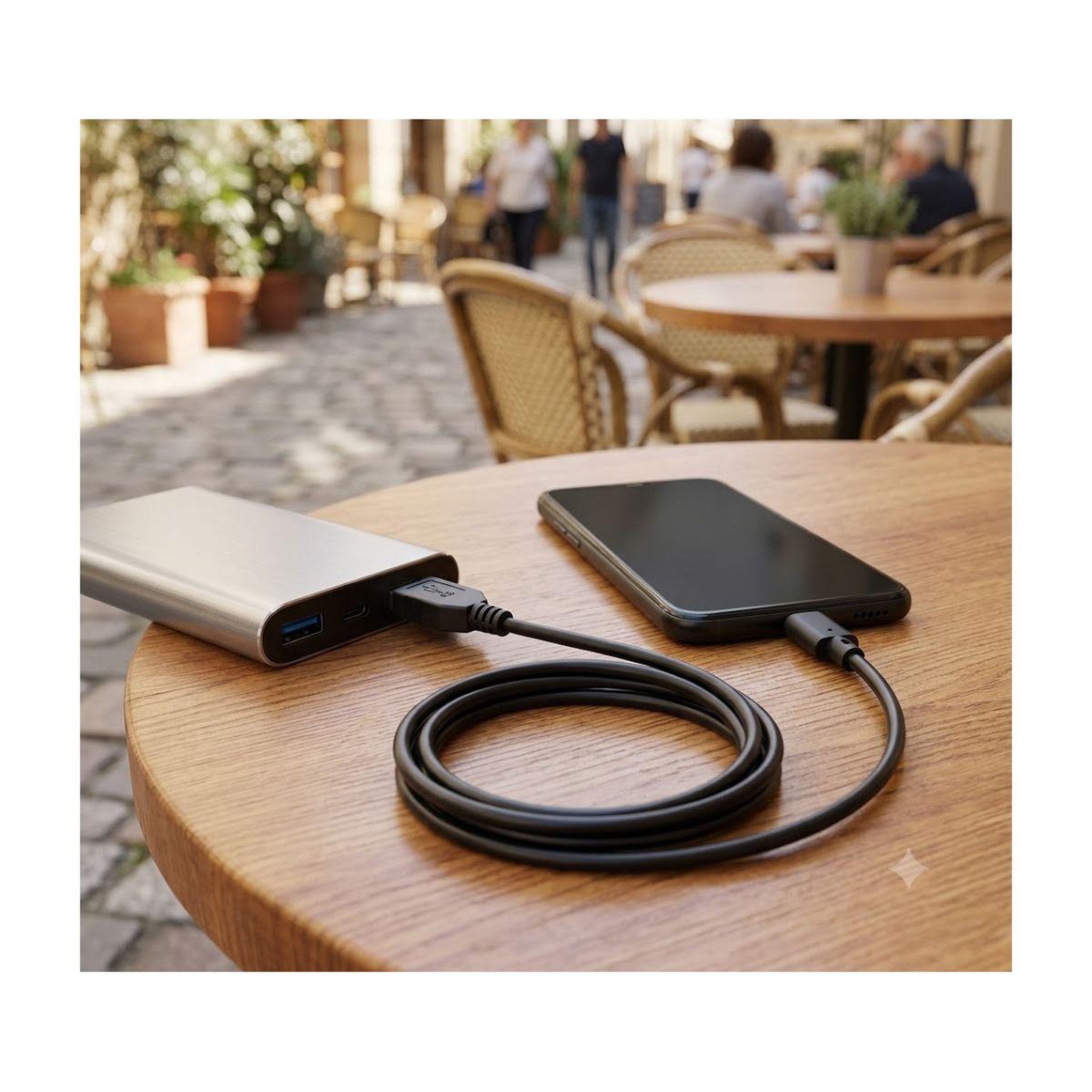 Voir la diapositive 5 : ESSENTIEL B Câble usb c câble vers usb 2m noir compatible iphone 17 16 15 pro max, samsung galaxy s25 s24 ultra