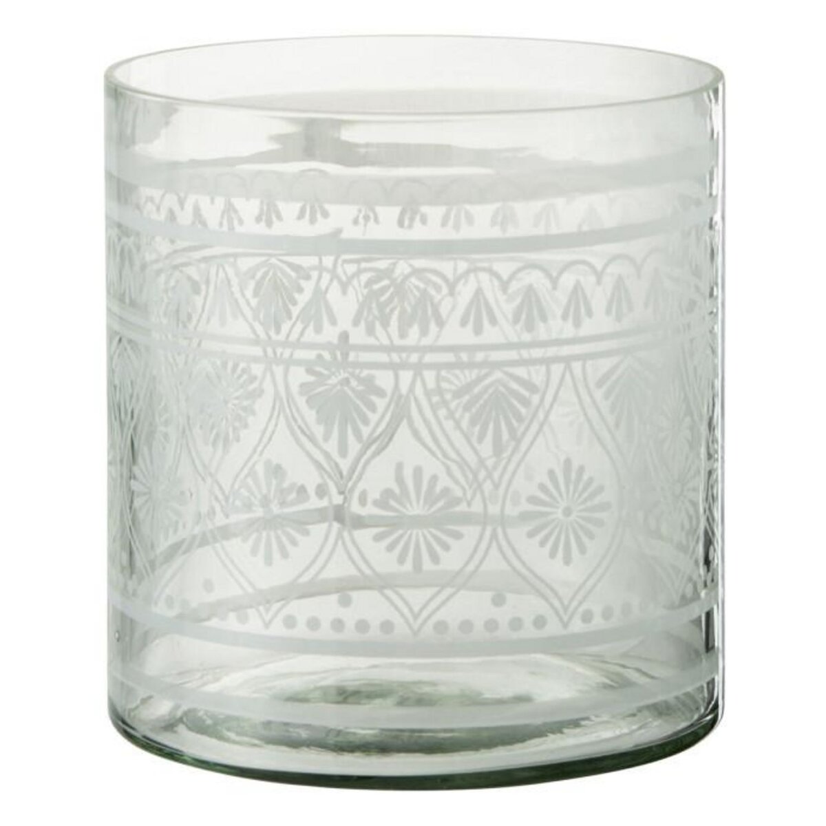 Paris Prix Photophore Design  Verre Motifs  16cm Transparent