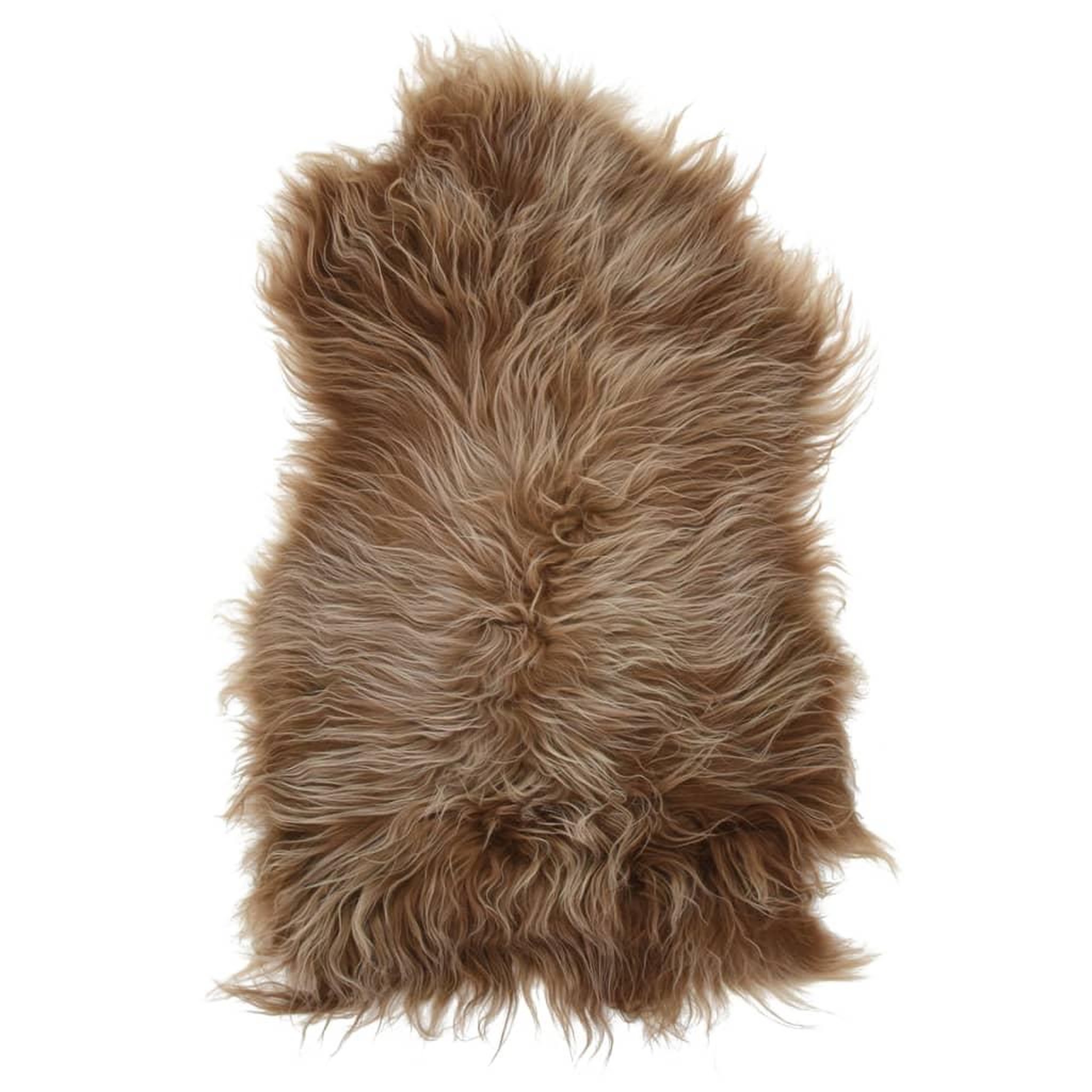 Voir la diapositive 2 : VIDAXL Housse de chaise en peau de mouton islandaise Marron 70x110 cm