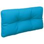 Voir la diapositive 5 : VIDAXL Coussins de palette lot de 2 bleu tissu