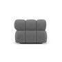 Voir la diapositive 5 : LISA DESIGN Ruby - module d'assise méridienne gauche en velours texturé