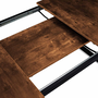 Voir la diapositive 6 : ID MARKET Table à manger extensible rectangle DAYTON 6-10 personnes design industriel 160-200 cm