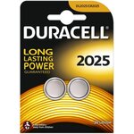 DURACELL Lot de 2 Piles Bouton Lithium type 2025 - 3V