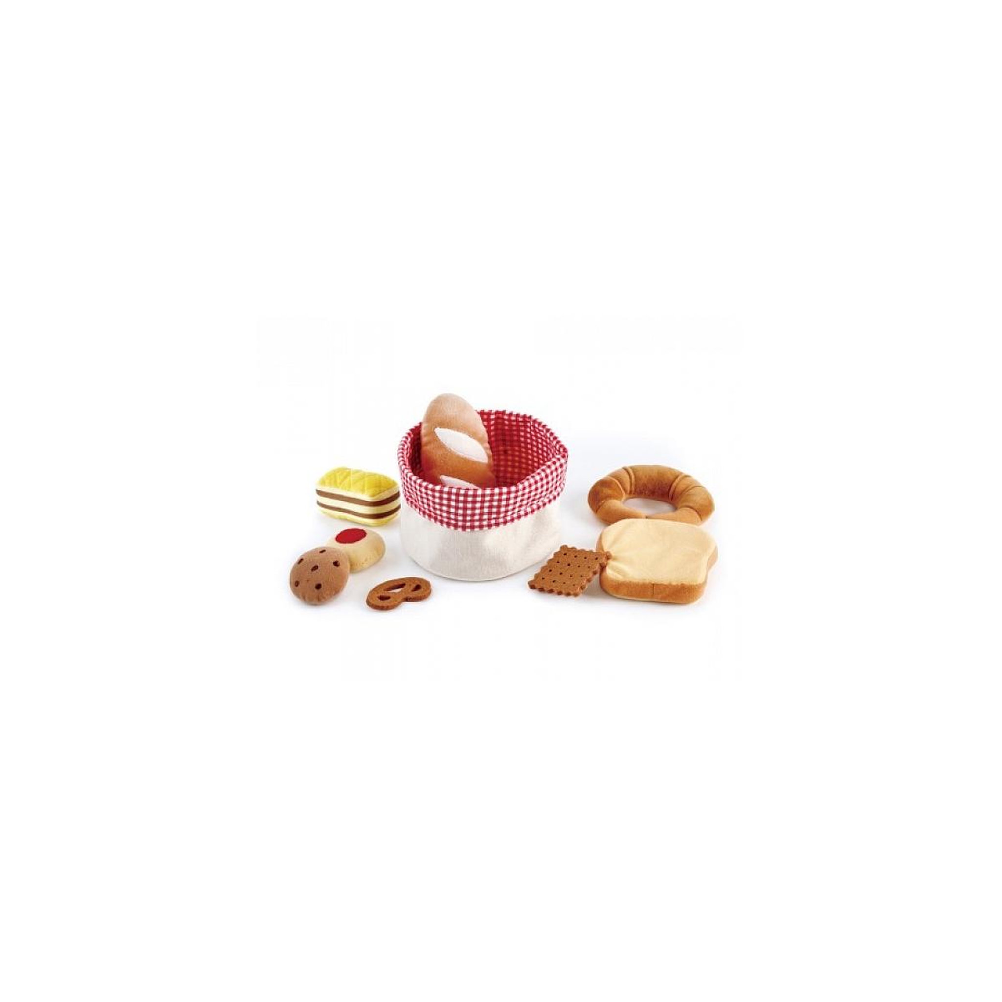 Hape Panier de Pain en Feutre pour Enfants - Set Complet de Pains et Pâtisseries