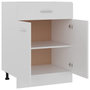 Voir la diapositive 4 : VIDAXL Armoire de plancher a tiroir Blanc 60x46x81,5cm Bois ingenierie