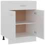 Voir la diapositive 4 : VIDAXL Armoire de plancher a tiroir Blanc 60x46x81,5cm Bois ingenierie