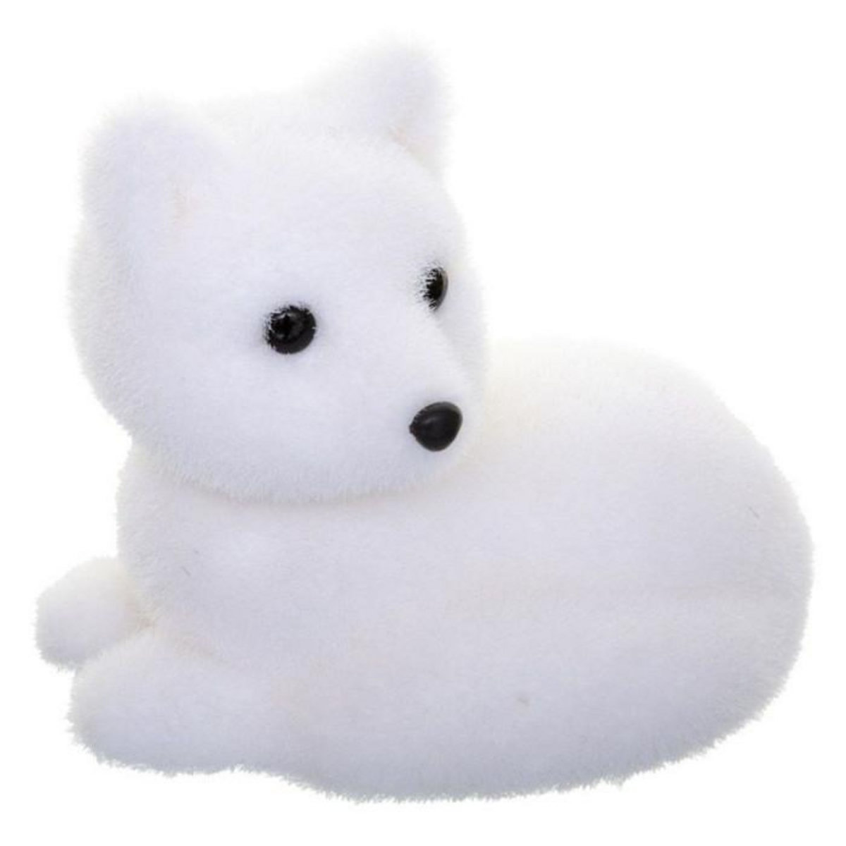 FEERIC LIGHT & CHRISTMAS Renard Couché Déco  Manteau  15cm Blanc