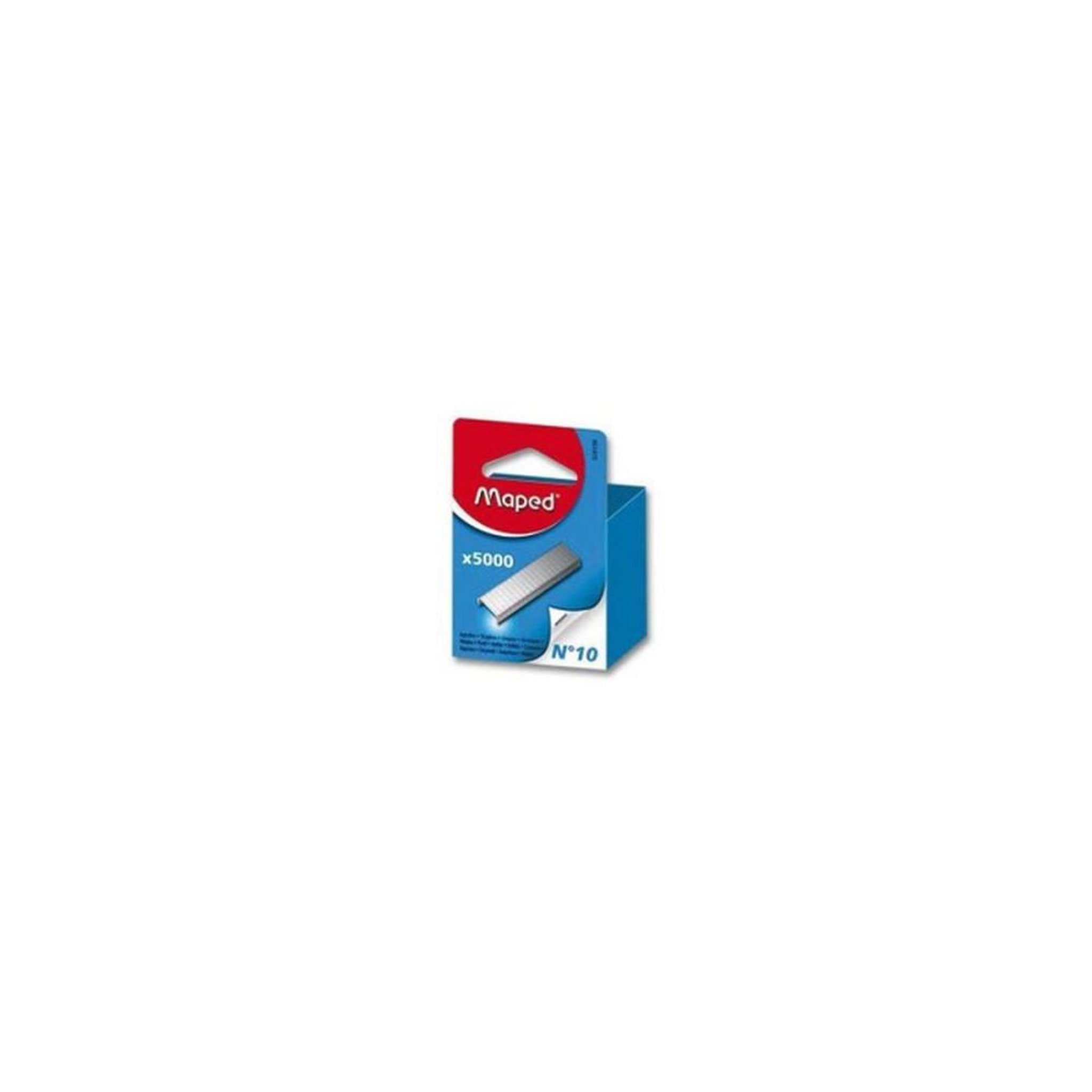 MAPED Agrafes de bureau N°10 grises, boîte de 5 000