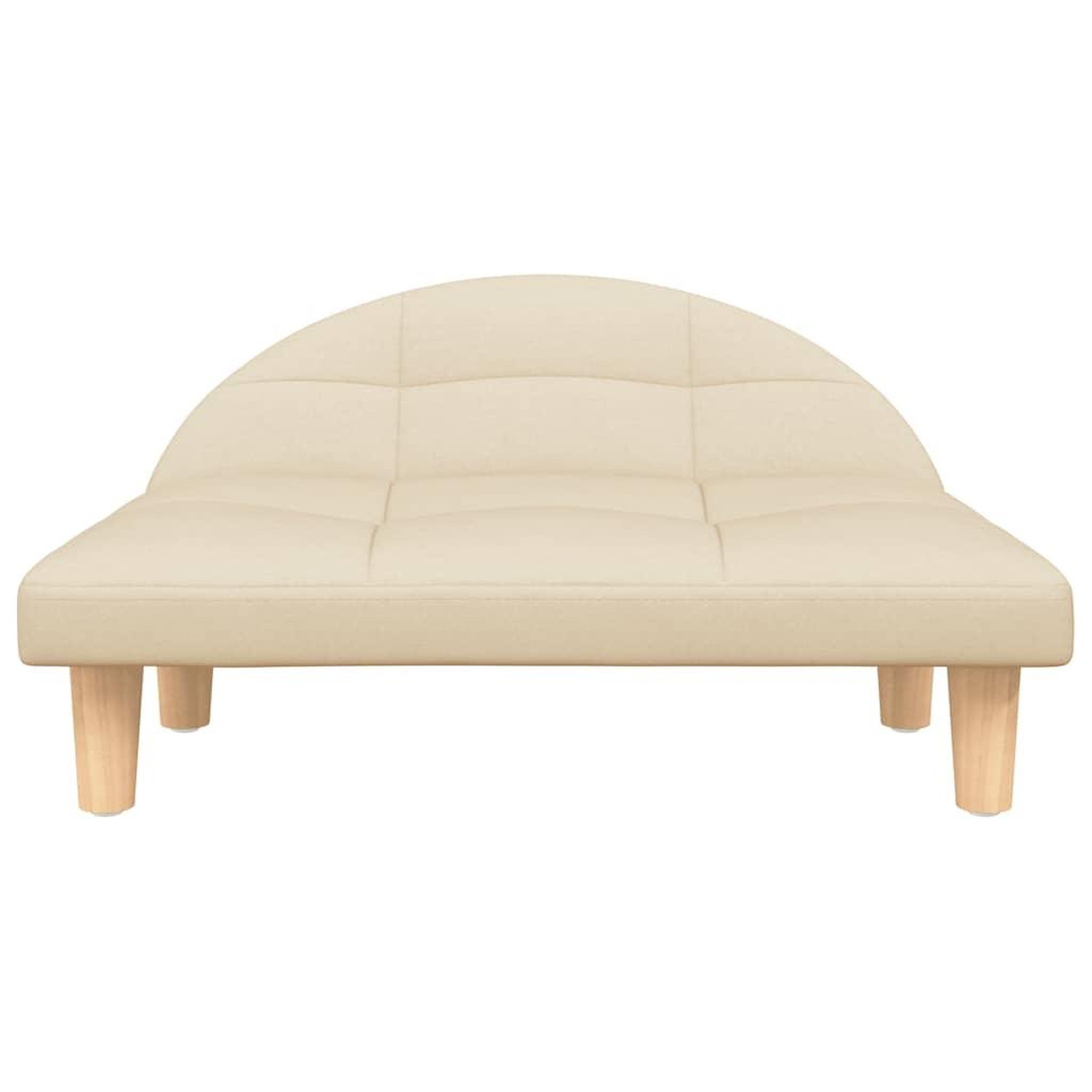 Voir la diapositive 3 : VIDAXL Lit pour chien creme 70x52x30 cm tissu