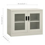 Voir la diapositive 6 : VIDAXL Armoire de bureau Gris clair 90x40x70 cm Acier