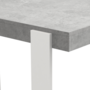 Voir la diapositive 5 : ID MARKET Table haute de bar PHOENIX effet béton et blanc 113 cm