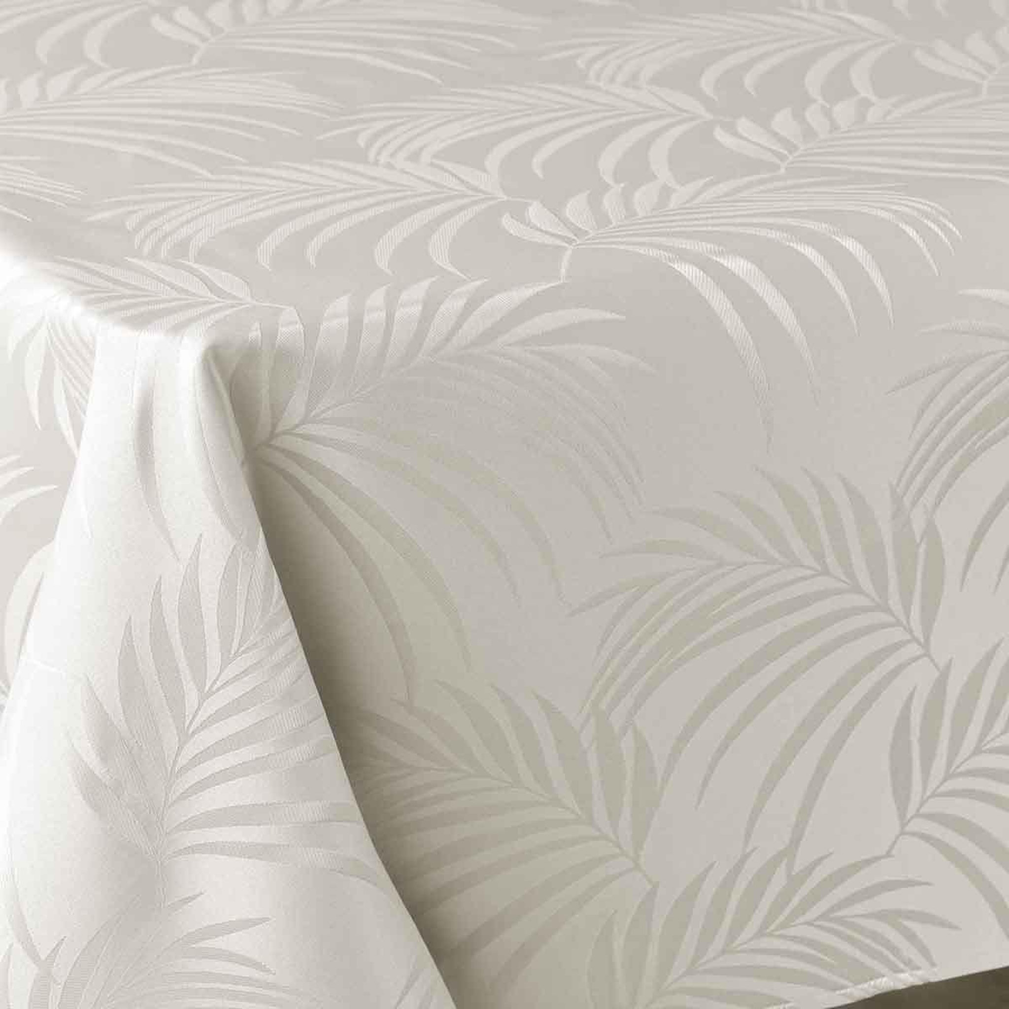 Voir la diapositive 2 : Douceur d'Intérieur Nappe jacquard  plumette  140x240cm lin