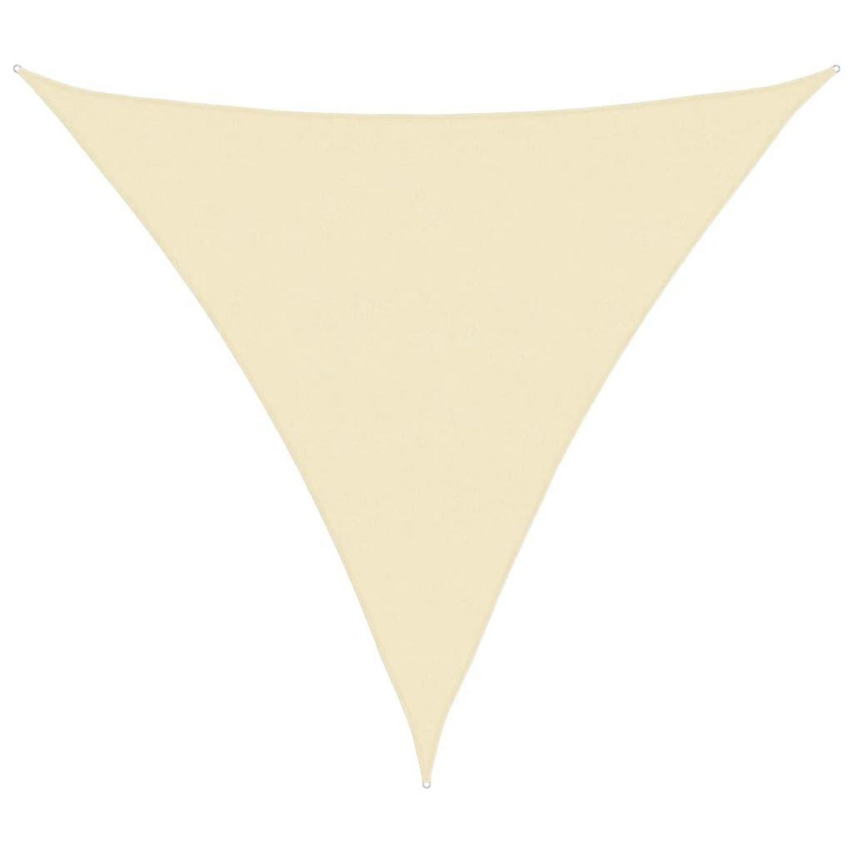 VIDAXL Voile d'ombrage 160 g/m^2 Creme 6x6x6 m PEHD