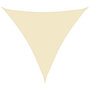 Voir la diapositive 2 : VIDAXL Voile d'ombrage 160 g/m^2 Creme 6x6x6 m PEHD