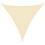 Voir la diapositive 2 : VIDAXL Voile d'ombrage 160 g/m^2 Creme 6x6x6 m PEHD