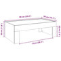 Voir la diapositive 6 : VIDAXL Table basse avec LED infini chene fume 90x50x30 cm