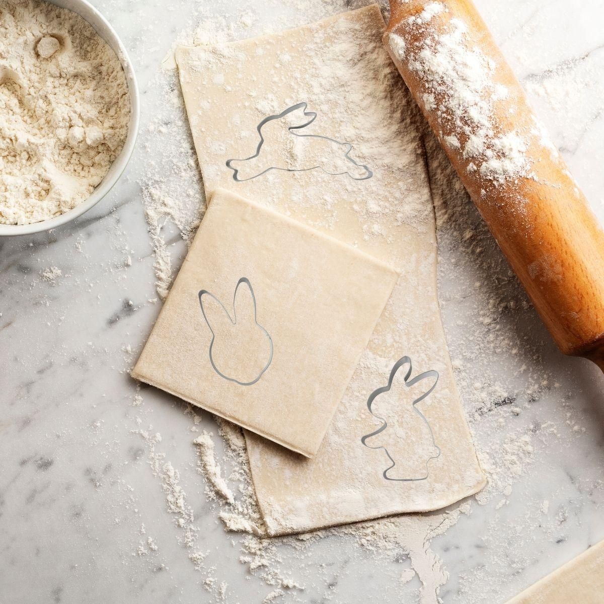 ZENKER Ensemble de moule lapin de Pâques 3D et 5 emporte-pièces lapin Zenker Pâques