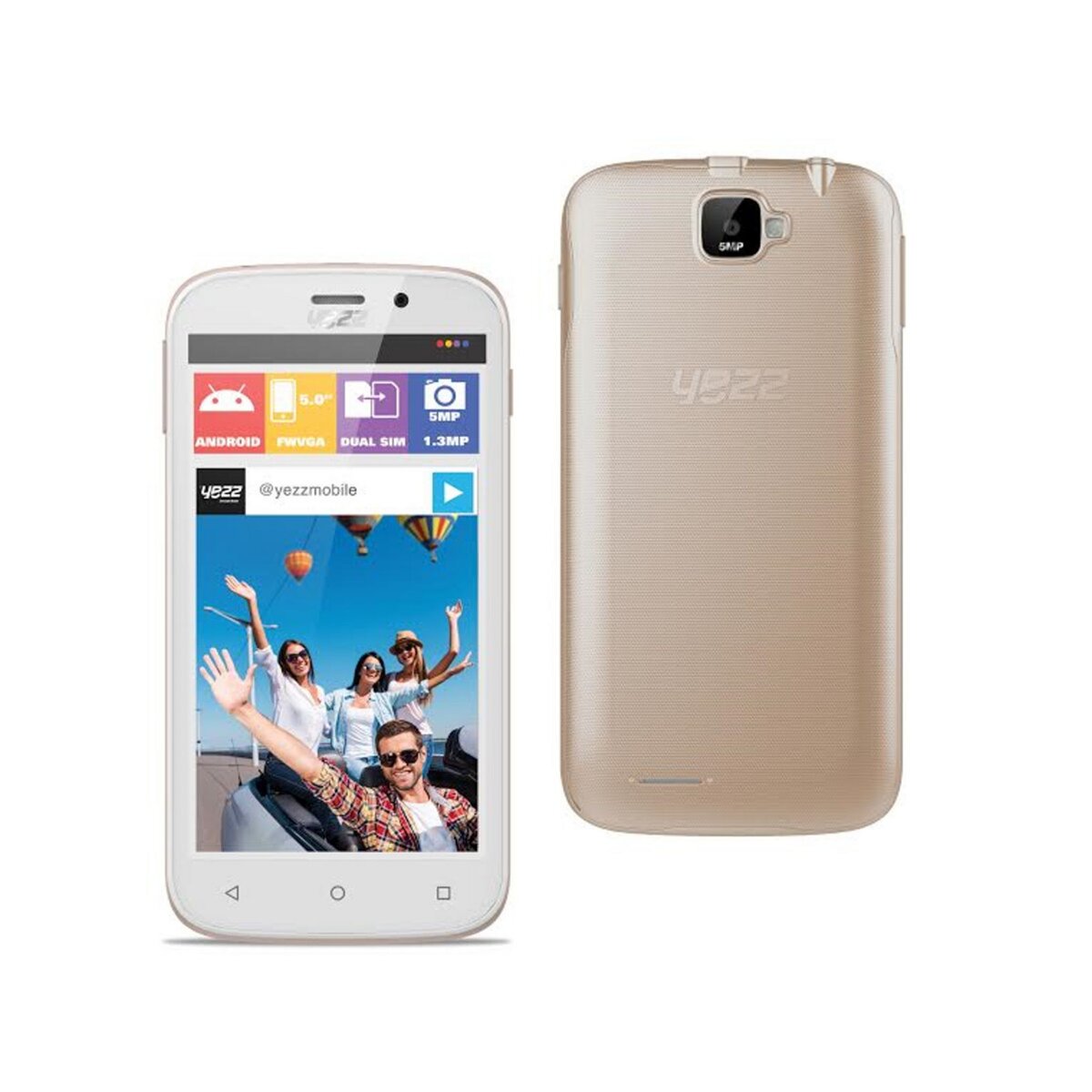 YEZZ Smartphone ANDY 5SL - Or - Double Sim