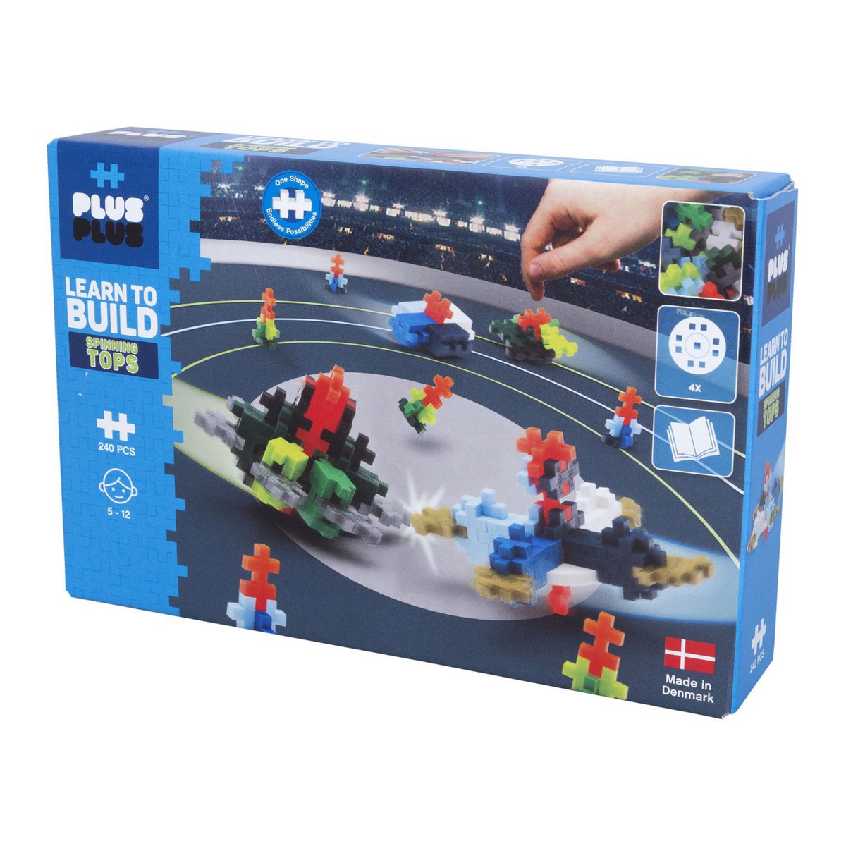 KONTIKI Jeu de construction - ALLER! Super toupies 240 pièces